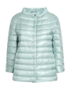 Herno Woman Puffer Sky Blue Size 8 Polyamide
