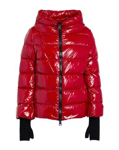 Herno Woman Puffer Tomato Red Size 10 Polyamide