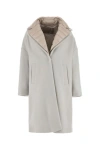 Herno Twofer Wool-blend Down Coat In Brown