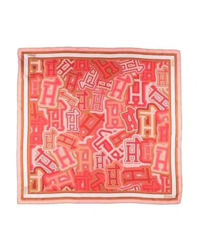 Herno Woman Scarf Coral Size - Silk In Red