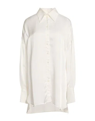 Herno Woman Shirt Cream Size 8 Viscose In White