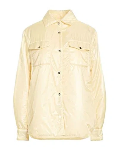 Herno Woman Shirt Pastel Yellow Size 4 Polyamide In Neutral