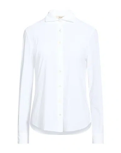 Herno Woman Shirt White Size 16 Polyamide, Elastane