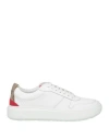 Herno Woman Sneakers White Size 7 Leather In White