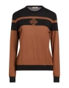 Herno Woman Sweater Brown Size 12 Virgin Wool In Brown