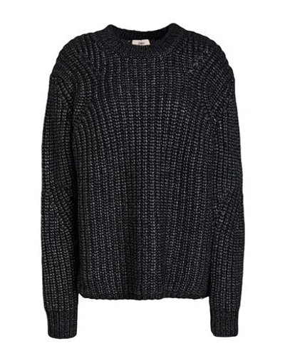 Herno Woman Sweater Charcoal Size 10 Wool, Polyamide, Alpaca Wool In Black