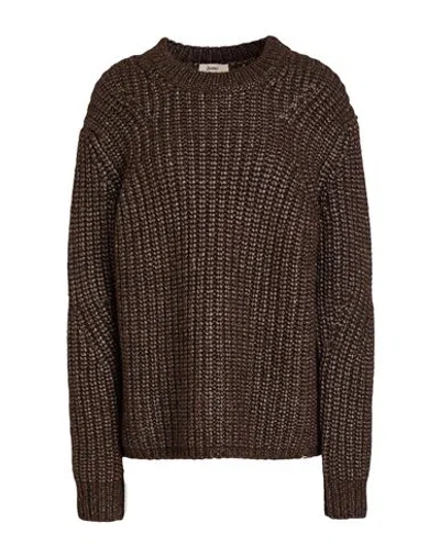 Herno Woman Sweater Chocolate Brown Size 6 Wool, Polyamide, Alpaca Wool