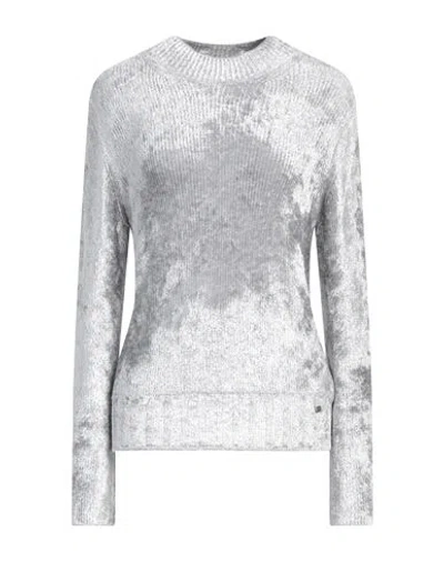 Herno Woman Sweater Grey Size 6 Viscose, Polyamide