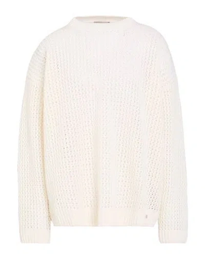Herno Woman Sweater Ivory Size 8 Wool