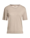 Herno Woman Sweater Light Grey Size 6 Lyocell, Cotton, Polyester In Nude