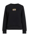 Herno Woman Sweatshirt Black Size 12 Polyester, Viscose, Elastane In Black