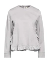 Herno Woman Sweatshirt Grey Size 2 Cotton, Polyester