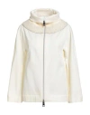 Herno Woman Sweatshirt Ivory Size 6 Cotton
