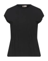 Herno Woman T-shirt Black Size 8 Cotton, Elastane In Black