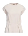 Herno Woman T-shirt Blush Size 10 Cotton, Elastane In Pink