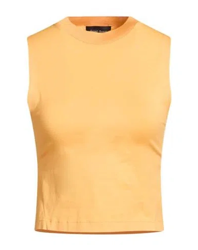 Herno Woman Tank Top Mandarin Size 6 Cotton, Elastane