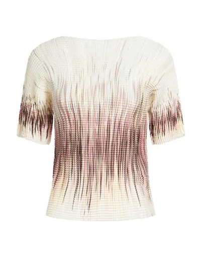 Herno Woman Top Beige Size L Polyester In Multi
