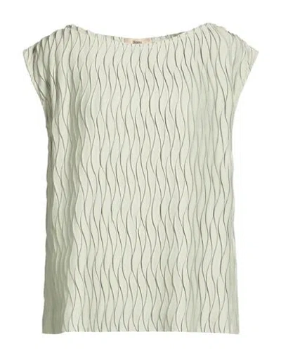 Herno Woman Top Sage Green Size L Polyester, Cotton In White
