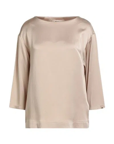 Herno Woman Top Sand Size 12 Acetate, Viscose In Nude