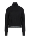Herno Woman Turtleneck Black Size 4 Virgin Wool In Gray