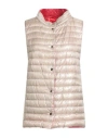 Herno Woman Vest Beige Size 6 Polyamide In Yellow