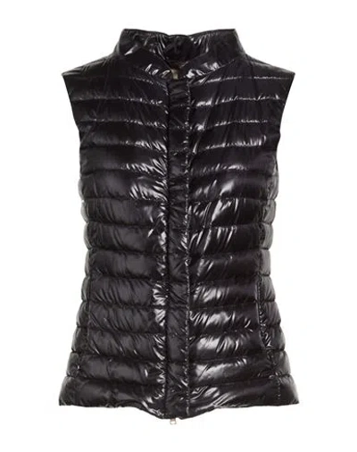Herno Woman Vest Black Size 14 Polyamide