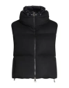 Herno Woman Vest Black Size 8 Silk, Cashmere, Polyamide