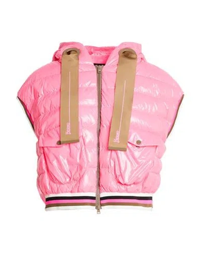 Herno Woman Vest Fuchsia Size 4 Polyamide In Pink