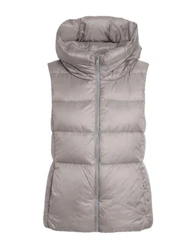 Herno Woman Vest Grey Size 6 Polyamide In Gray