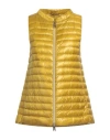 Herno Woman Vest Marigold Size 6 Polyamide, Cotton, Acetate
