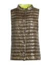 Herno Woman Vest Military Green Size 8 Polyamide