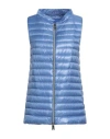 Herno Woman Vest Pastel Blue Size 6 Polyamide, Cotton, Acetate