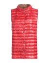 Herno Woman Vest Red Size 12 Polyamide In Red