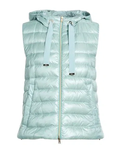 Herno Woman Vest Sky Blue Size 6 Polyamide