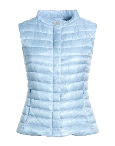 Herno Woman Vest Sky Blue Size 6 Polyamide