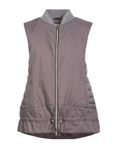 Herno Woman Vest Taupe Size 6 Polyamide, Elastane In Brown