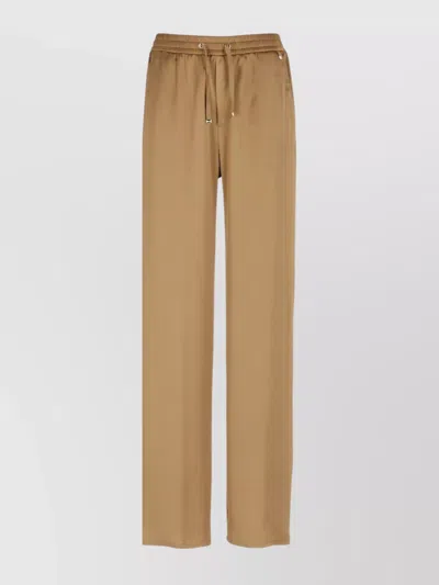 HERNO WOMAN'S WIDE LEG TROUSERS WITH SIDE POCKETS