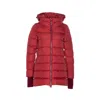 Herno Hooded Zip-up Padded Jacket Clothing In Red