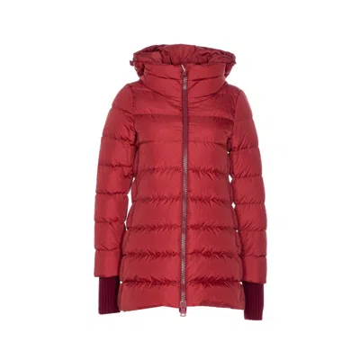 Herno Women A-shape Chamonix Down Jacket In Red