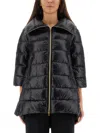 Herno A-shape Cleofe Jacket In Black