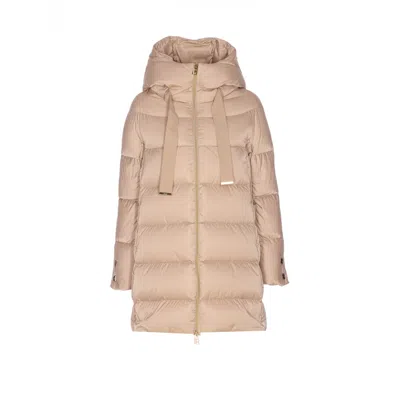 Herno Women A-shape Down Jacket In Neutral