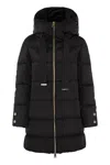 Herno Women A-shape Down Jacket With Hood In Multi