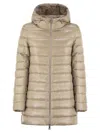 Herno Women A-shape In Ultralight Nylon In Neutral