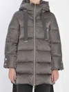 Herno A-shaped Down Jacket In High-density Satin In Multi