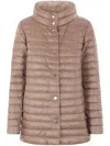 Herno A-shape Reversible Down Jacket In Ultralight Nylon In Multicolor