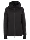 Herno Hooded Padded Jacket Side Pockets In Black