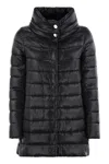 Herno Black 200 G Ultralight Nylon Amilia Coat In Black