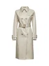 Herno Delon Detta Double Breast Trench Coat Clothing In White
