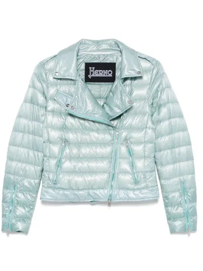 Herno Women Biker Jacket In Multicolor