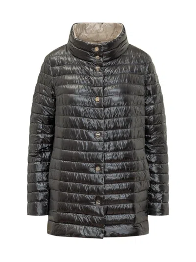 Herno Black Quilted Reversible Jacket